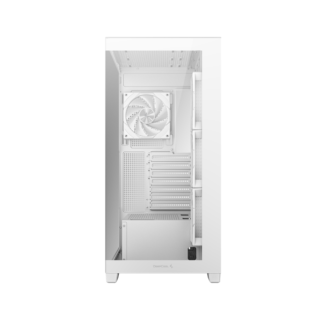 Gabinete DeepCool CG580 4F | Mid-Tower | ATX/Micro-ATX/Mini-ITX | ATX/mATX (Back Connect) | 4 Ventiladores Preinstalados (120mm)| Blanco | R-CG5802-WHADA4-G-1