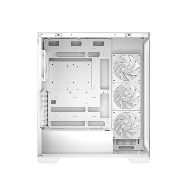 Gabinete DeepCool CG580 4F | Mid-Tower | ATX/Micro-ATX/Mini-ITX | ATX/mATX (Back Connect) | 4 Ventiladores Preinstalados (120mm)| Blanco | R-CG5802-WHADA4-G-1