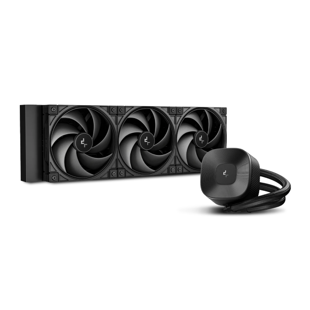 Disipador Líquido DeepCool LE360 V2 ZERO DARK | 360 mm | 2500 a 3400 RPM | 31.6 dBA | AM5 / AM4 | LGA 1851 / 1700 / 1200 / 1151 / 1150 / 1155 | ARGB | Negro | R-LE360ZERO-BKLNMD-G-1