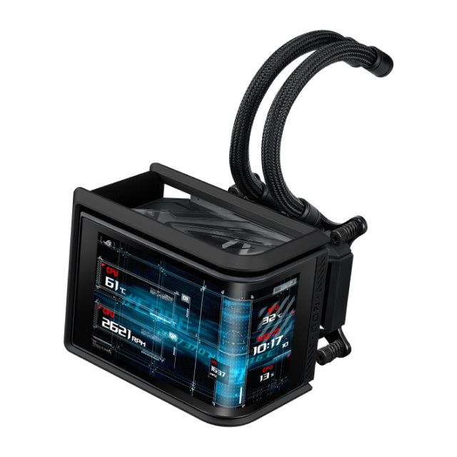Enfriamiento Líquido ASUS ROG Ryuo IV SLC 360 ARGB | 360 mm | 3200 RPM | AM5 / AM4 | LGA 1700 / 1851 | Pantalla Curva Personalizable de 6.67" 2K AMOLED | ARGB | Negro | ROG Ryuo IV SLC 360 ARGB