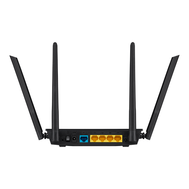 ROUTER ASUS AC1200 DOBLE BANDA 802.11AC 4 ANTENAS 5DBI 2.4GHZ 5GHZ 2X2 4LAN RT AC1200 V2