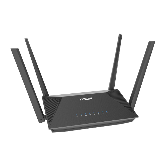 Router ASUS RT-AX52 | AX1800AiMesh | hasta 1201 Mbps | WiFi 6 de doble banda | 4xRJ-45 | VPN incorporada | 2.4/5GHz | RT-AX52