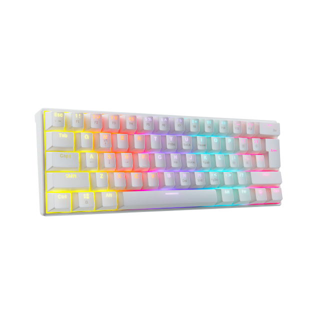 Teclado Alámbrico Mecánico Adata XPG Summoner Mini | 60% / 61 Teclas | RGB | Switch OUTEMU Blue | USB Tipo-C | Versión en Español | Color Blanco | SUMMONERMINI61BL-WHCES