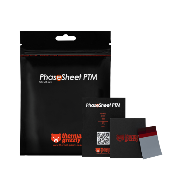 Almohadilla Térmica Thermal Grizzly Phasesheet PTM | -75°C a +150°C | Gris | TG-PS-50-40