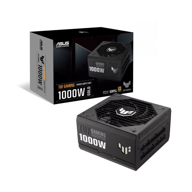 Fuente de Poder ASUS TUF GAMING 1000G | 1000W | 80 PLUS Gold | 24-pin ATX | 150 mm | Full Modular | Negro | TUF-GAMING-1000G