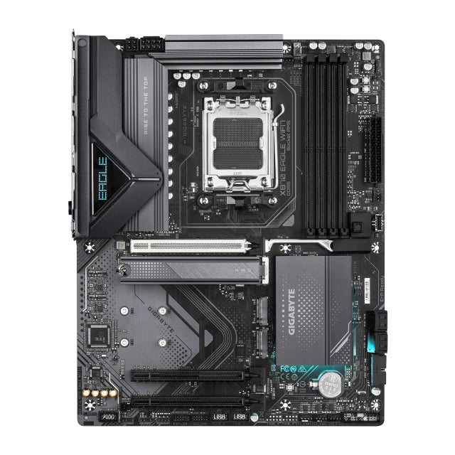 Tarjeta Madre GIGABYTE X870 EAGLE WIFI7 | Micro ATX | AM5 | AMD X870 | DDR5 (Hasta 256 GB) | USB-C / HDMI | Wi-Fi 7 | Bluetooth 5.4 | Negro | X870 EAGLE WIFI7