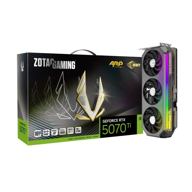 Tarjeta de Video ZOTAC GeForce RTX 5070 Ti AMP Extreme